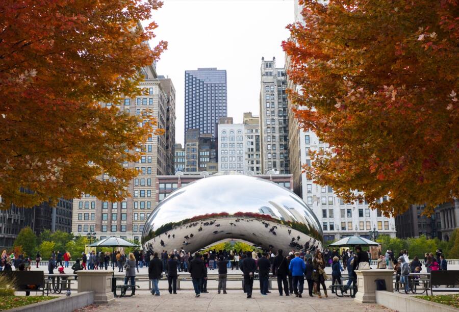 The Bean in fall