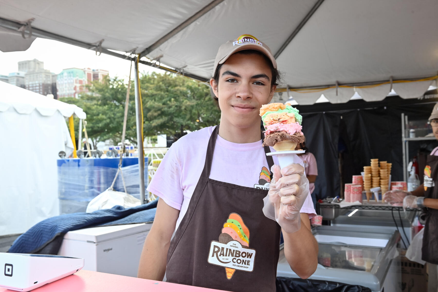A Rainbow Cone at Taste of Chicago